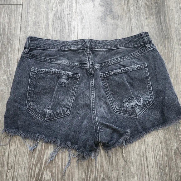 Free People Good Times Shorts Washed  Black - Picture 4 of 10